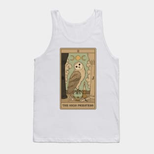 The High Priestess - Owls Tarot Tank Top